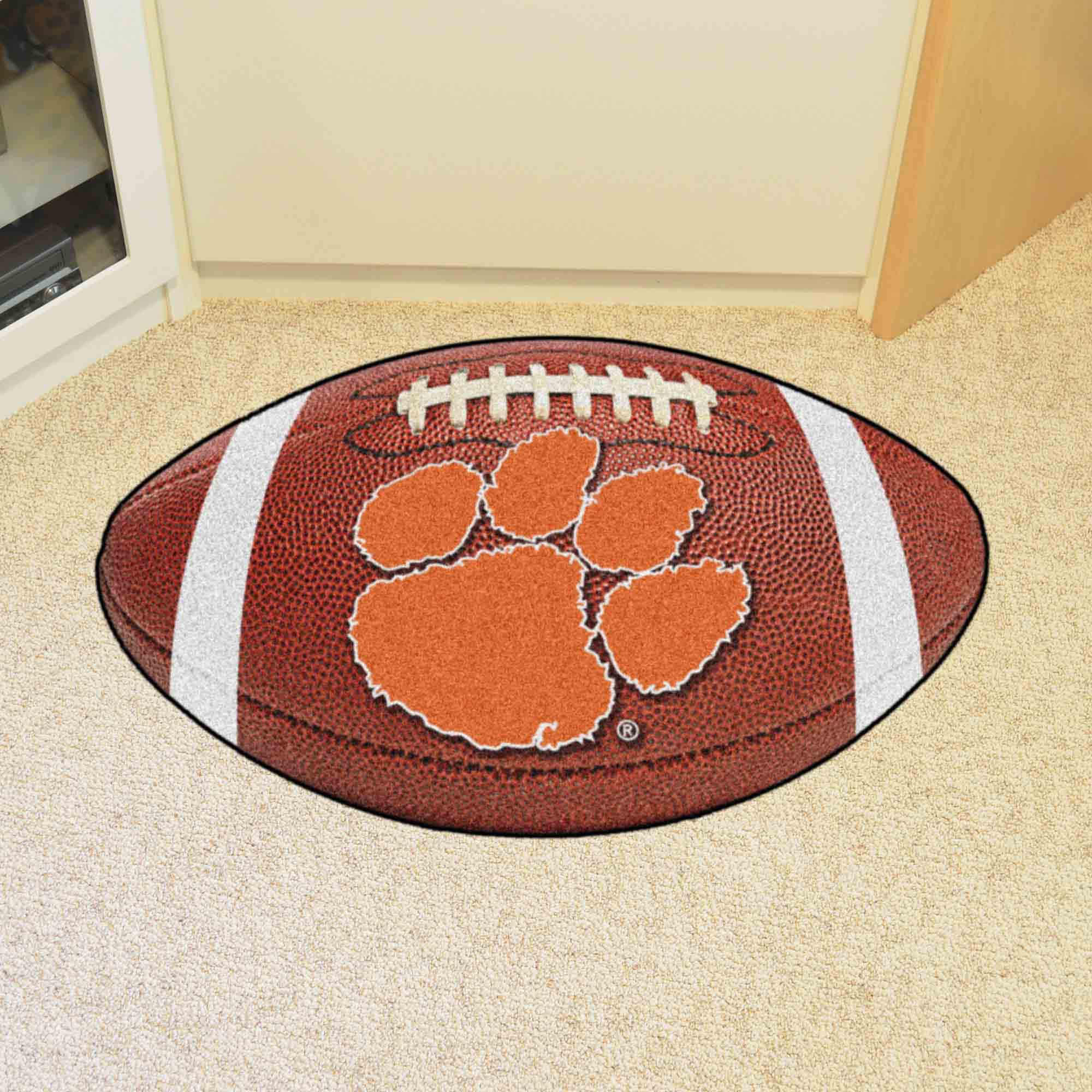 Clemson Tigers Football Rug - 20.5in. x 32.5in. - Clemson