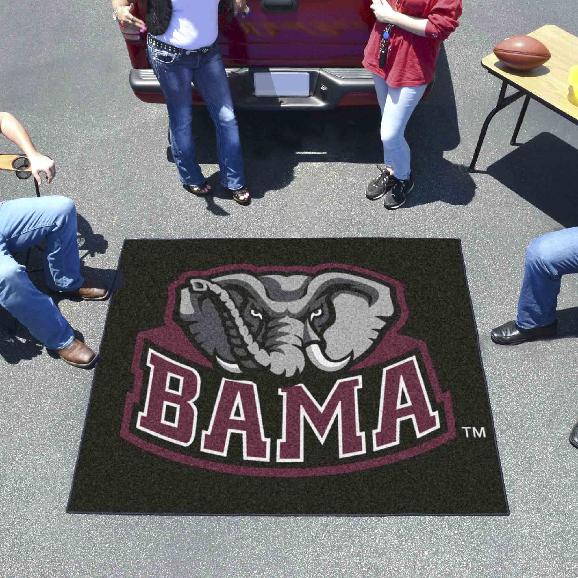 Alabama Crimson Tide Tailgater Rug - 5ft. x 6ft., BAMA Logo