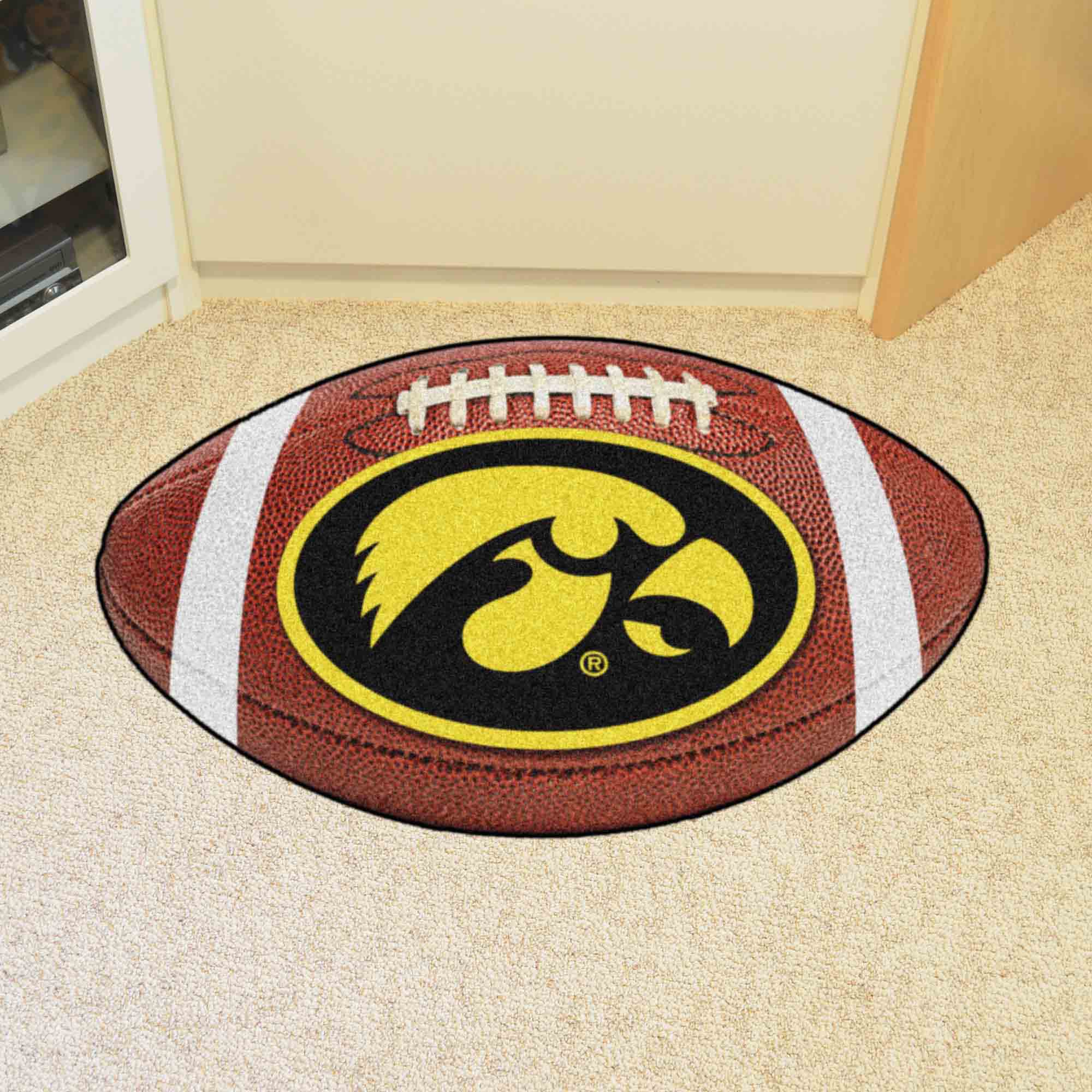 Iowa Hawkeyes Football Rug - 20.5in. x 32.5in.