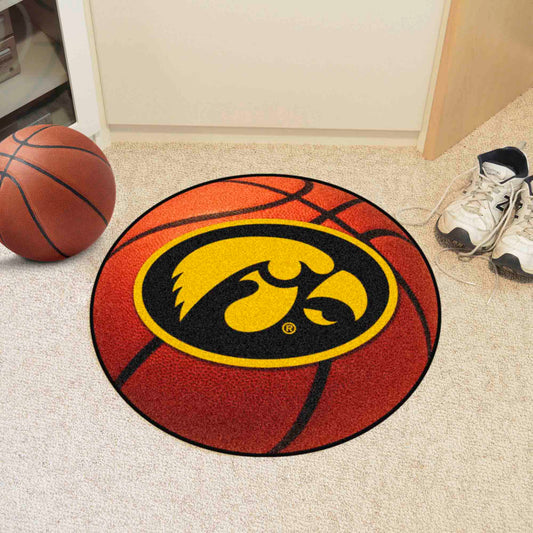 Iowa Hawkeyes Basketball Rug - 27in. Diameter