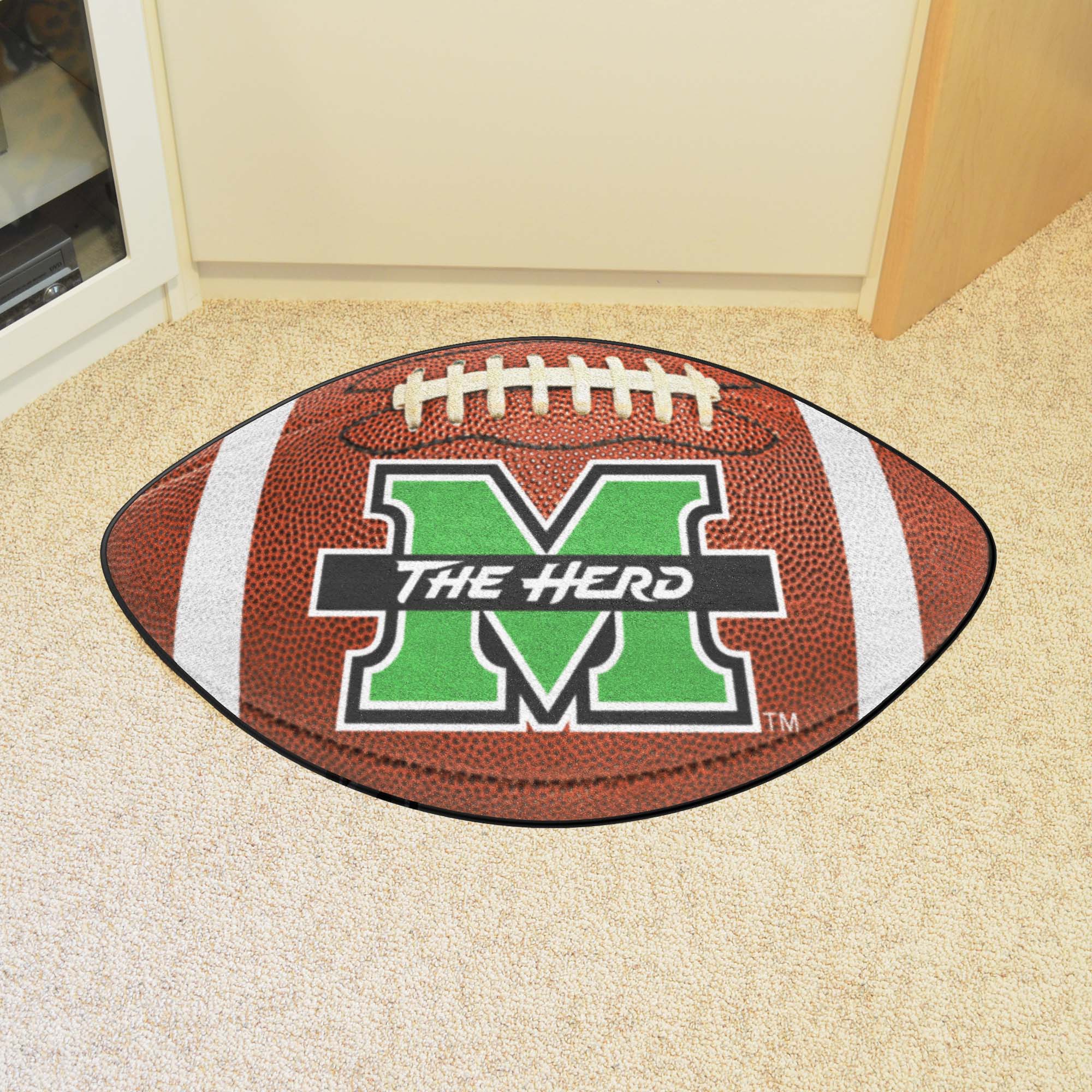 Marshall Thundering Herd Football Rug - 20.5in. x 32.5in.