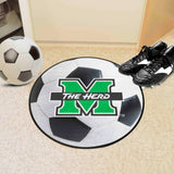 Marshall Thundering Herd Soccer Ball Rug - 27in. Diameter