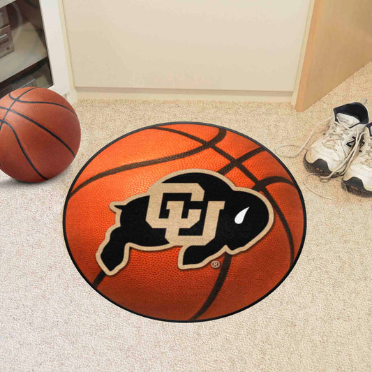 Colorado Buffaloes Basketball Rug - 27in. Diameter - Colorado