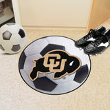 Colorado Buffaloes Soccer Ball Rug - 27in. Diameter