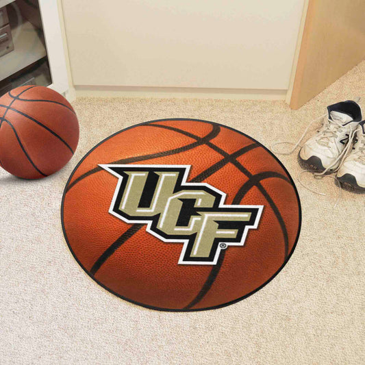 Central Florida Knights Basketball Rug - 27in. Diameter - Central Florida