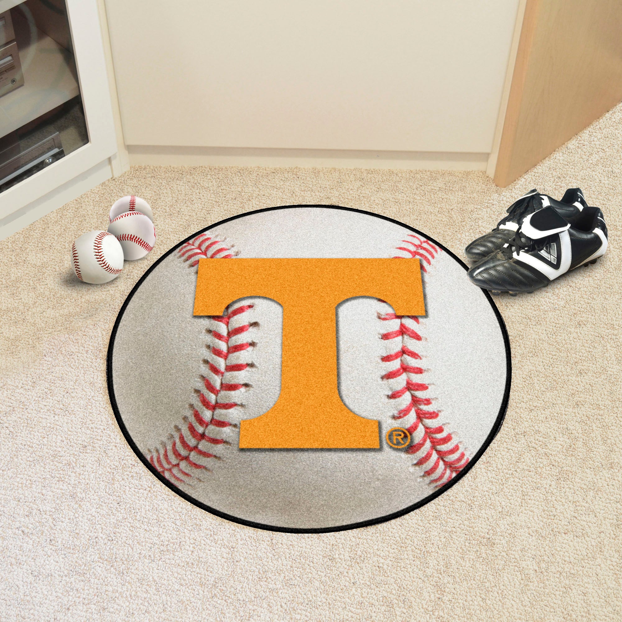 Tennessee Volunteers Baseball Rug - 27in. Diameter