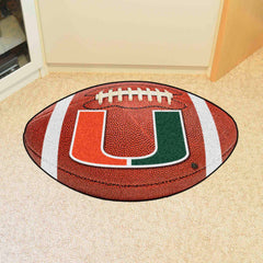 Miami Hurricanes Football Rug - 20.5in. x 32.5in. - Miami