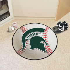 Michigan State Spartans Baseball Rug - 27in. Diameter