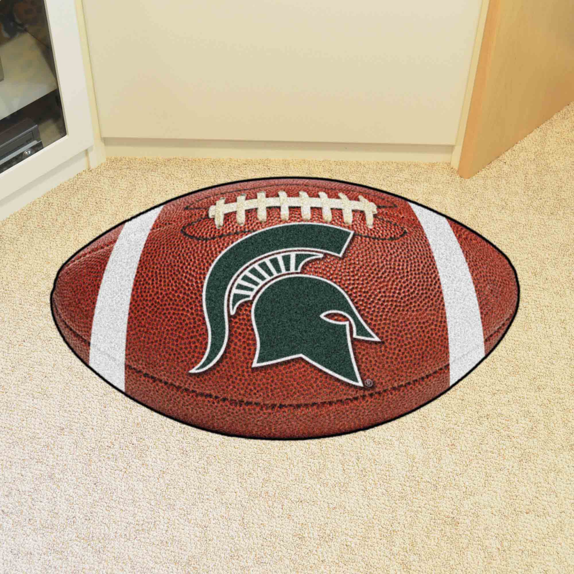 Michigan State Spartans Football Rug - 20.5in. x 32.5in.