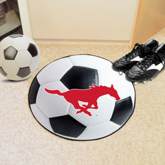 SMU Mustangs Soccer Ball Rug - 27in. Diameter