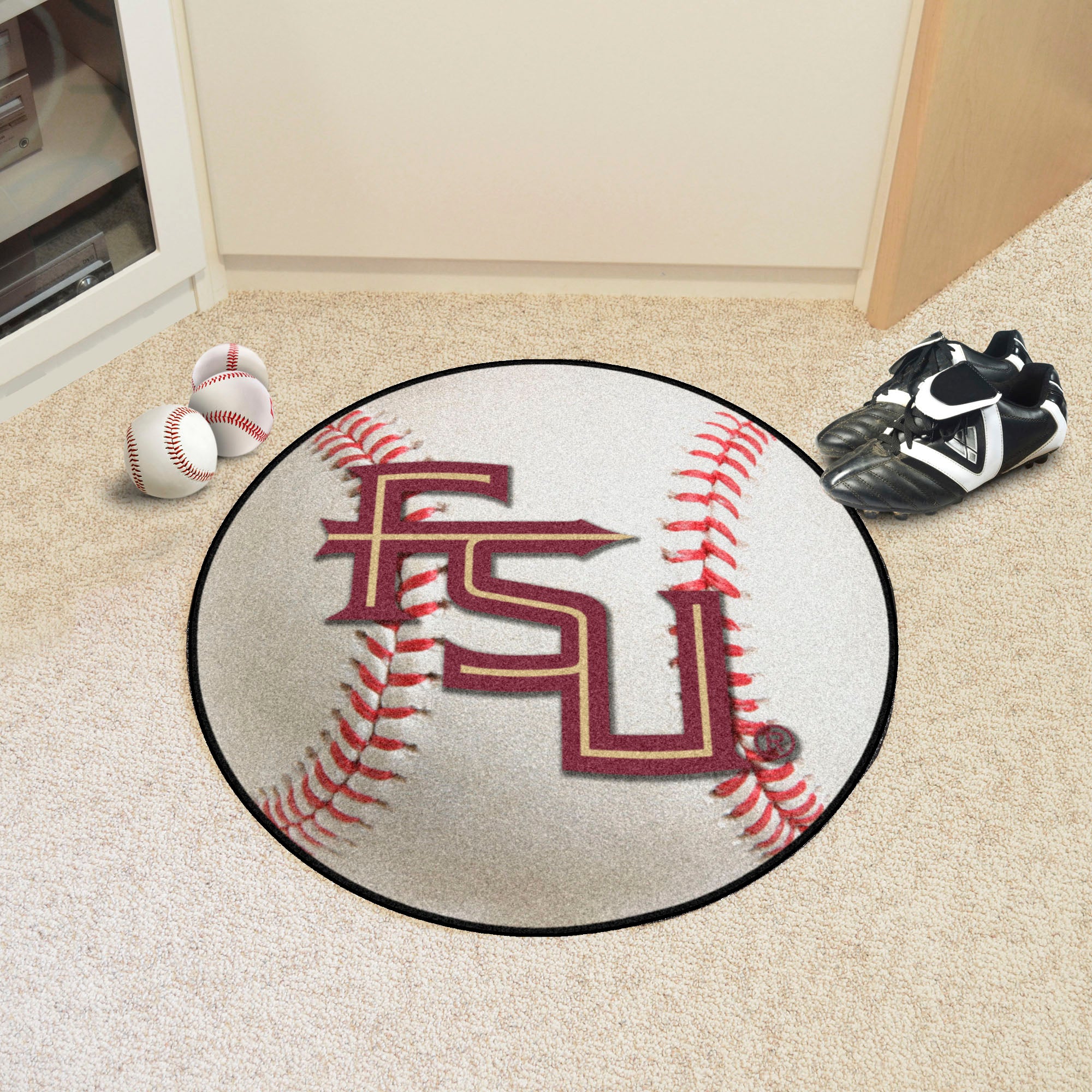 Florida State Seminoles Baseball Rug - 27in. Diameter