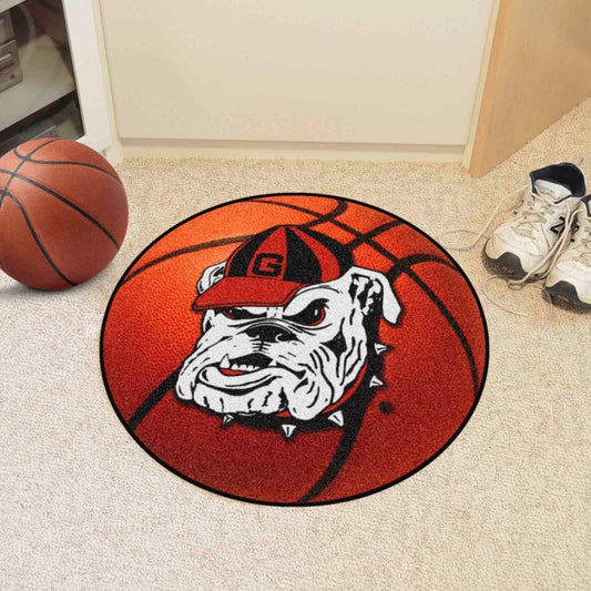 Georgia Bulldogs Basketball Rug - 27in. Diameter