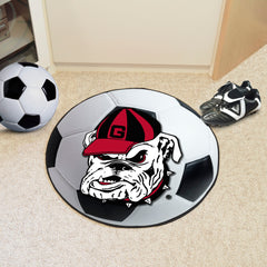 Georgia Bulldogs Soccer Ball Rug - 27in. Diameter