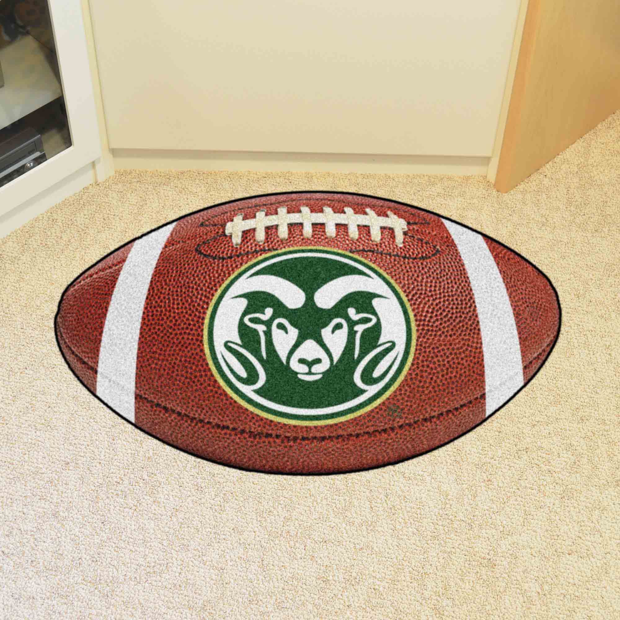 Colorado State Rams Football Rug - 20.5in. x 32.5in. - Colorado State