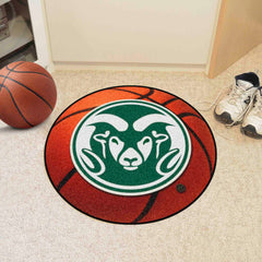 Colorado State Rams Basketball Rug - 27in. Diameter - Colorado State