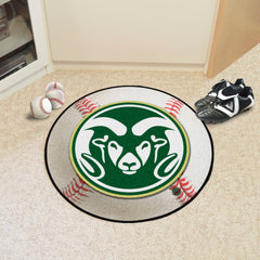 Colorado State Rams Baseball Rug - 27in. Diameter - Colorado State