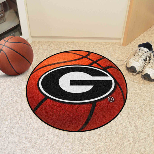 Georgia Bulldogs Basketball Rug - 27in. Diameter