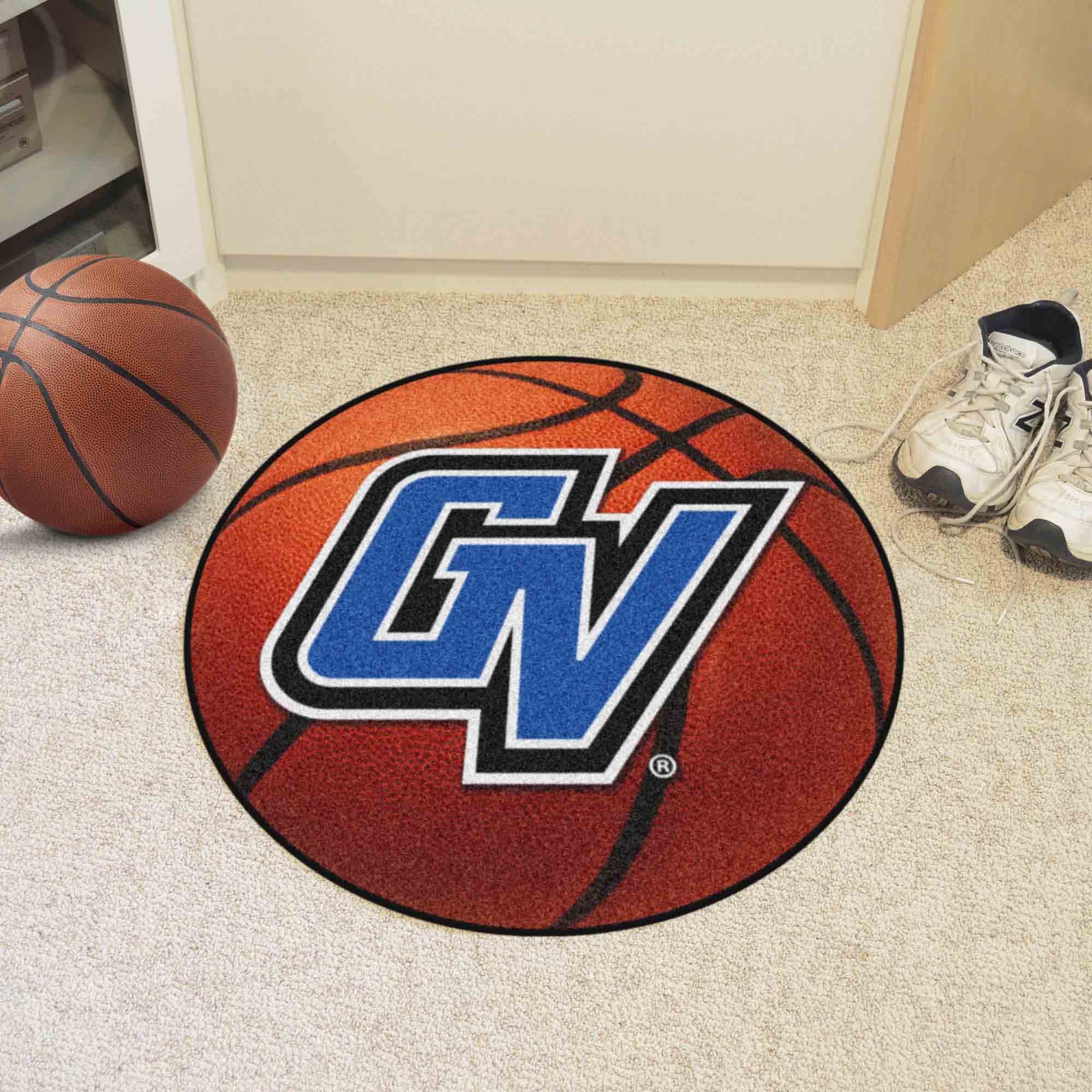 Grand Valley State Lakers Basketball Rug - 27in. Diameter