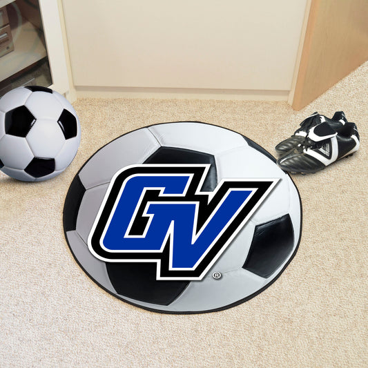 Grand Valley State Lakers Soccer Ball Rug - 27in. Diameter - Grand Valley State