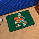 Miami Hurricanes Starter Mat Accent Rug - 19in. x , Sebastian the Ibis30in.