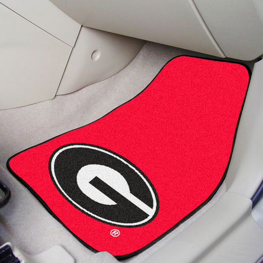 Georgia Bulldogs Front Carpet Car Mat Set - 2 Pieces