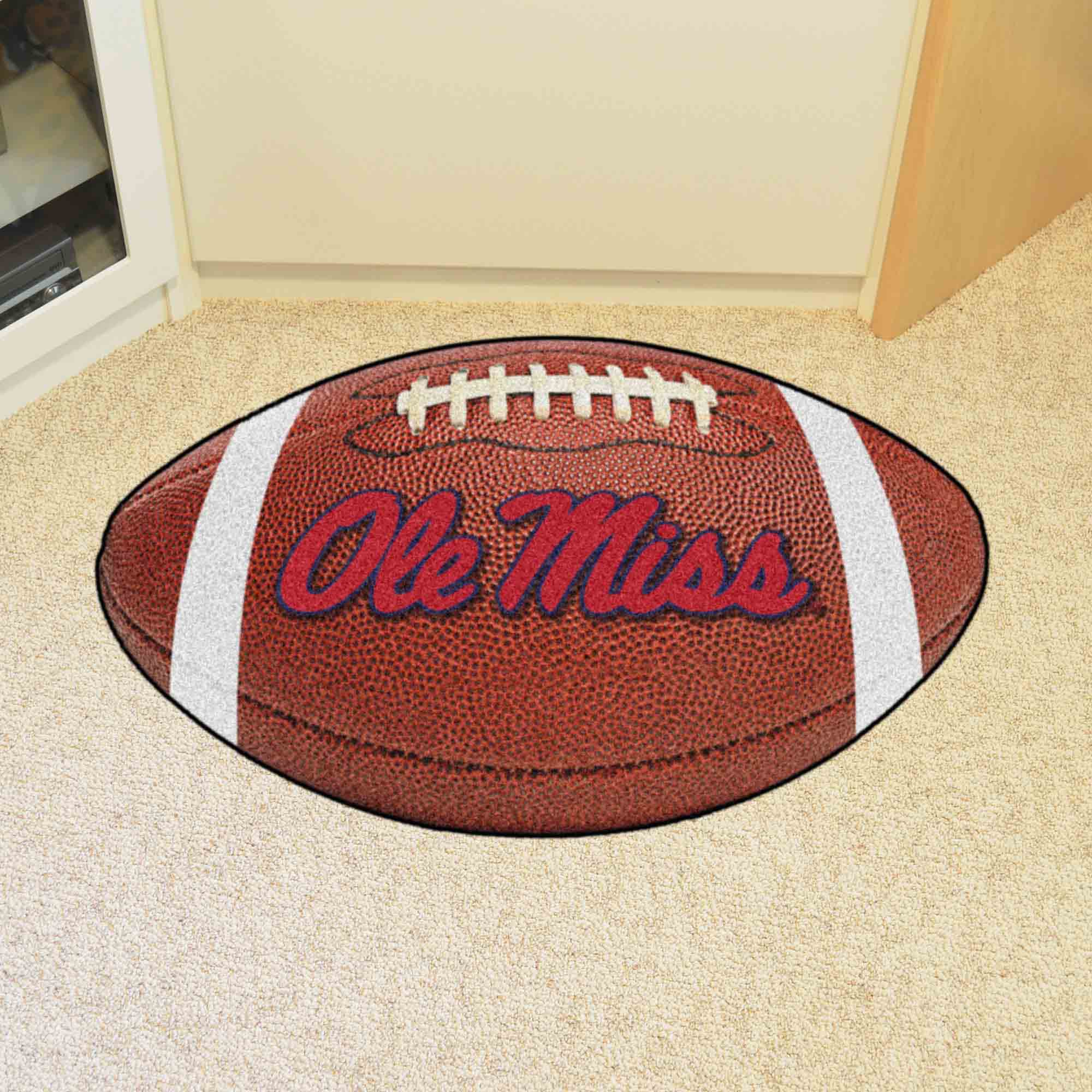 Ole Miss Rebels Football Rug - 20.5in. x 32.5in. - Ole Miss