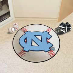 North Carolina Tar Heels Baseball Rug - 27in. Diameter - North Carolina