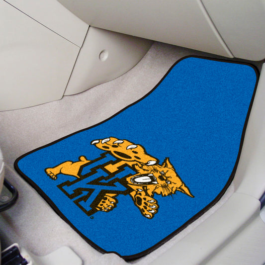 Kentucky Wildcats Front Carpet Car Mat Set - 2 Pieces, Wildcat Logo