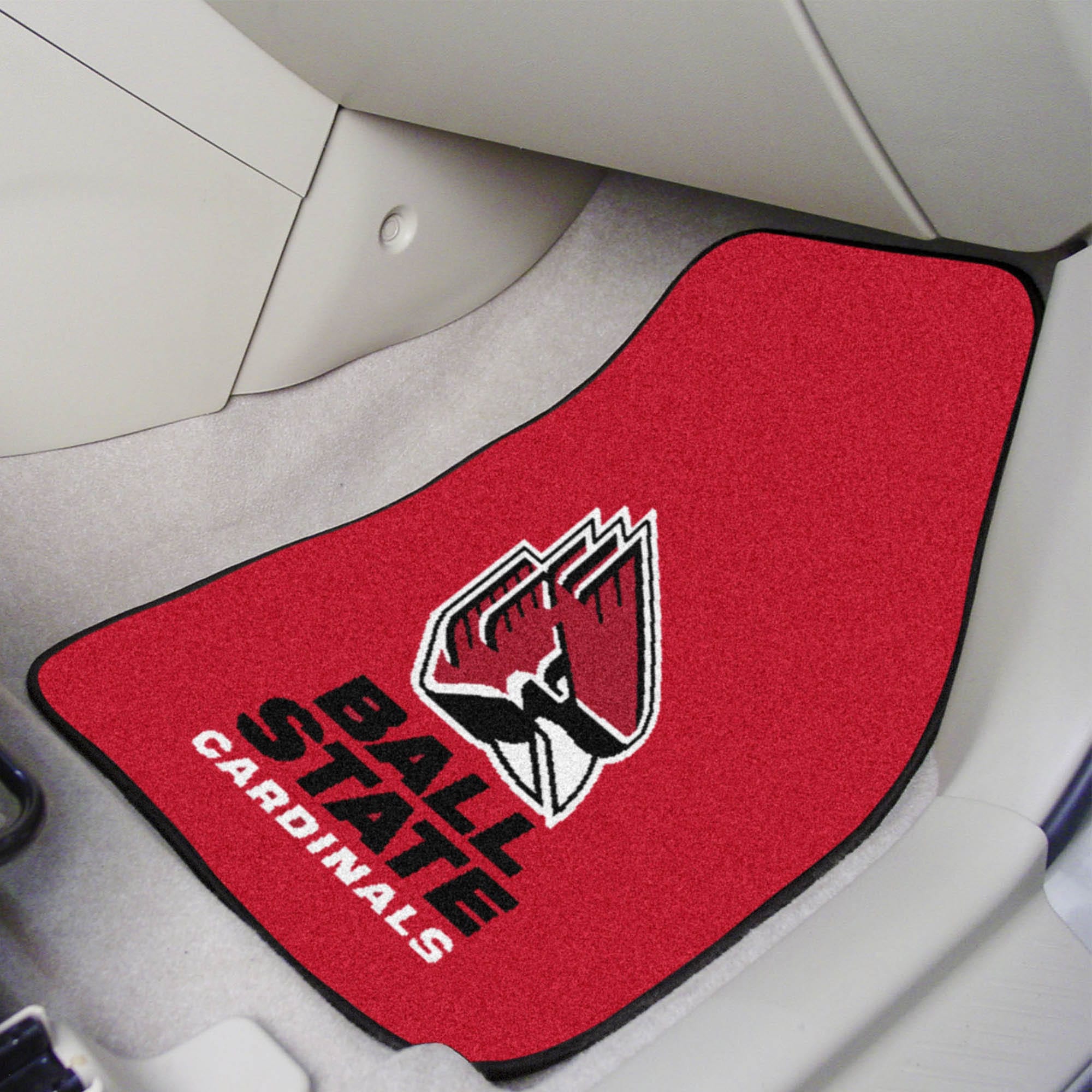 Ball State Cardinals Front Carpet Car Mat Set - 2 Pieces - Ball State