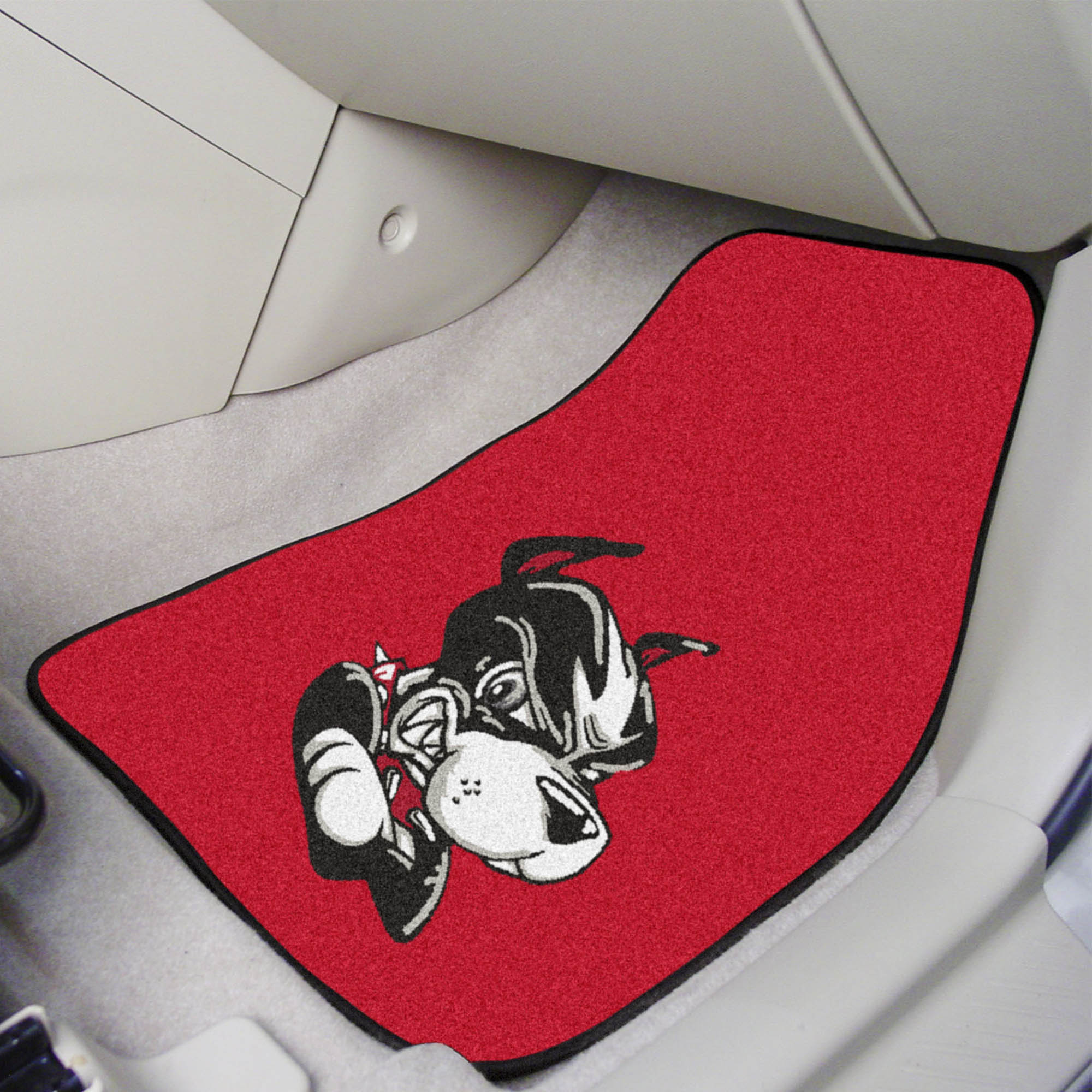 Boston Terriers Front Carpet Car Mat Set - 2 Pieces