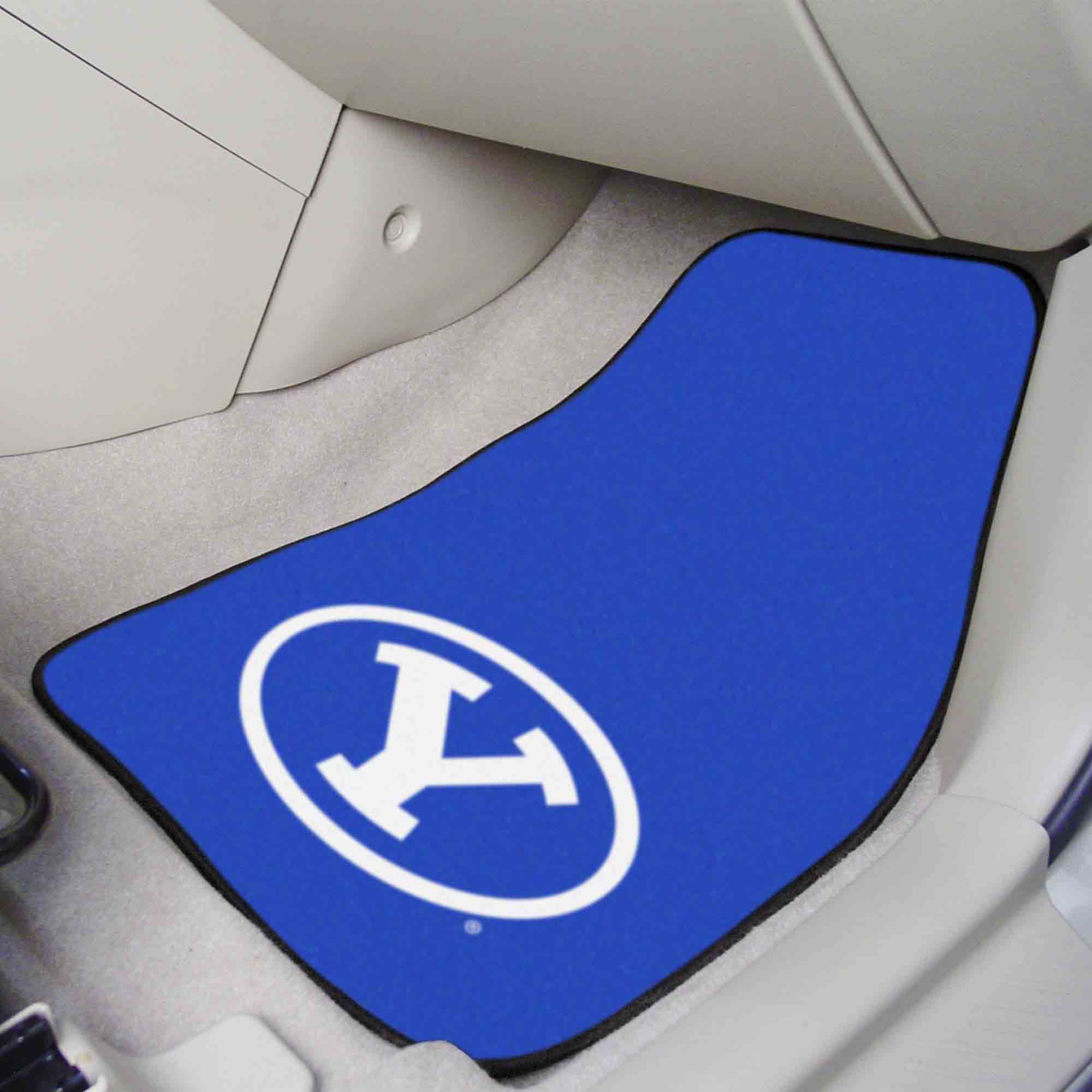 BYU Cougars Front Carpet Car Mat Set - 2 Pieces