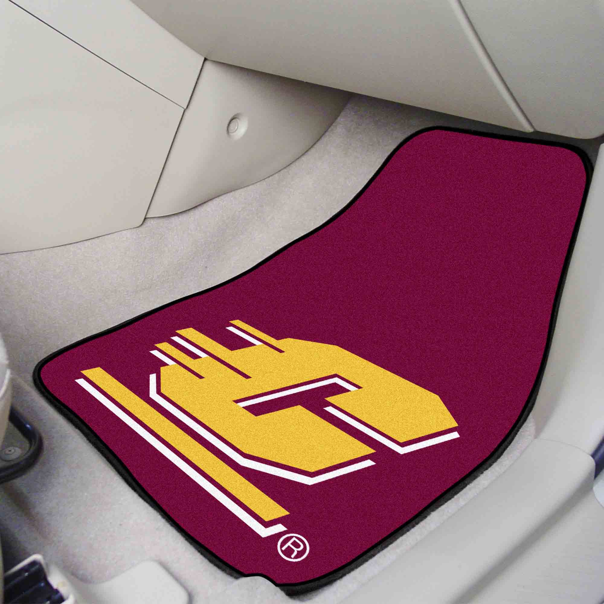 Central Michigan Chippewas Front Carpet Car Mat Set - 2 Pieces - Central Michigan