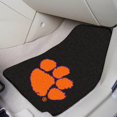 Clemson Tigers Front Carpet Car Mat Set - 2 Pieces, Black - Clemson