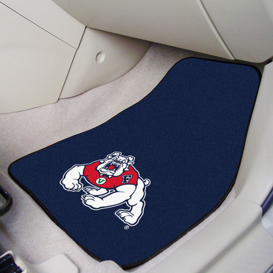 Fresno State Bulldogs Front Carpet Car Mat Set - 2 Pieces, Bue