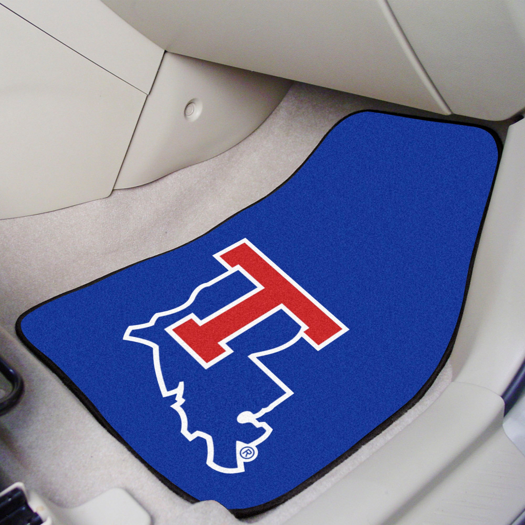 Louisiana Tech Bulldogs Front Carpet Car Mat Set - 2 Pieces