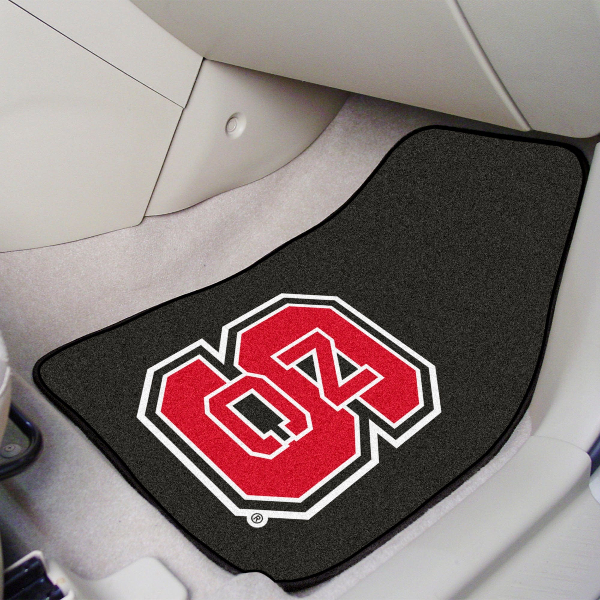 NC State Wolfpack Front Carpet Car Mat Set - 2 Pieces, NSC Logo - NC State