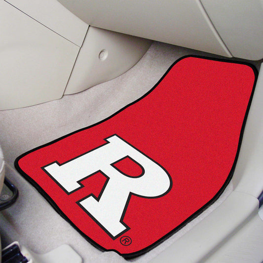 Rutgers Scarlett Knights Front Carpet Car Mat Set - 2 Pieces