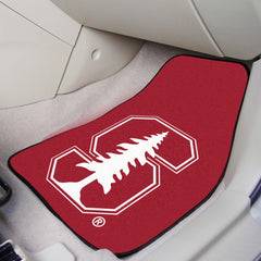 Stanford Cardinal Front Carpet Car Mat Set - 2 Pieces