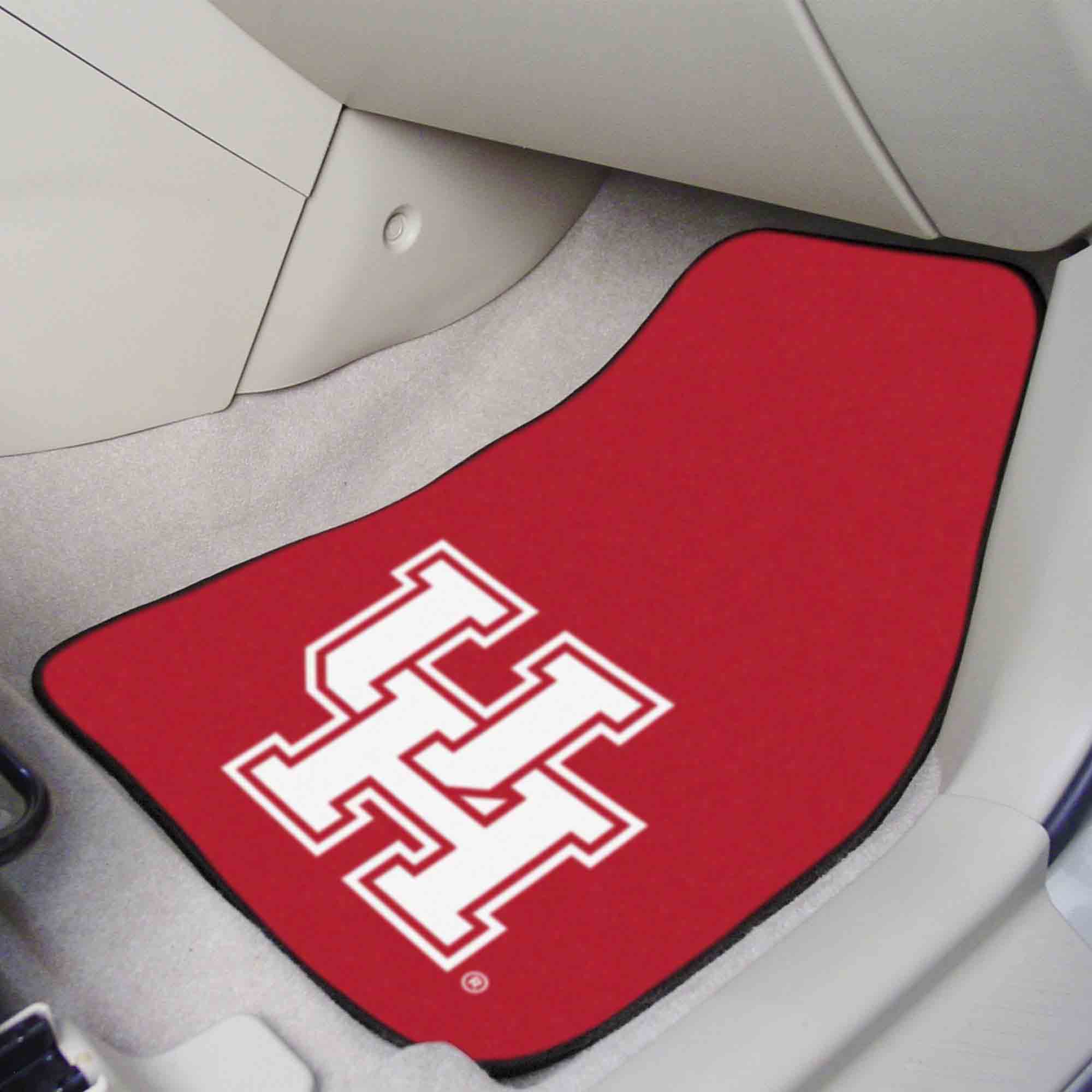 Houston Cougars Front Carpet Car Mat Set - 2 Pieces