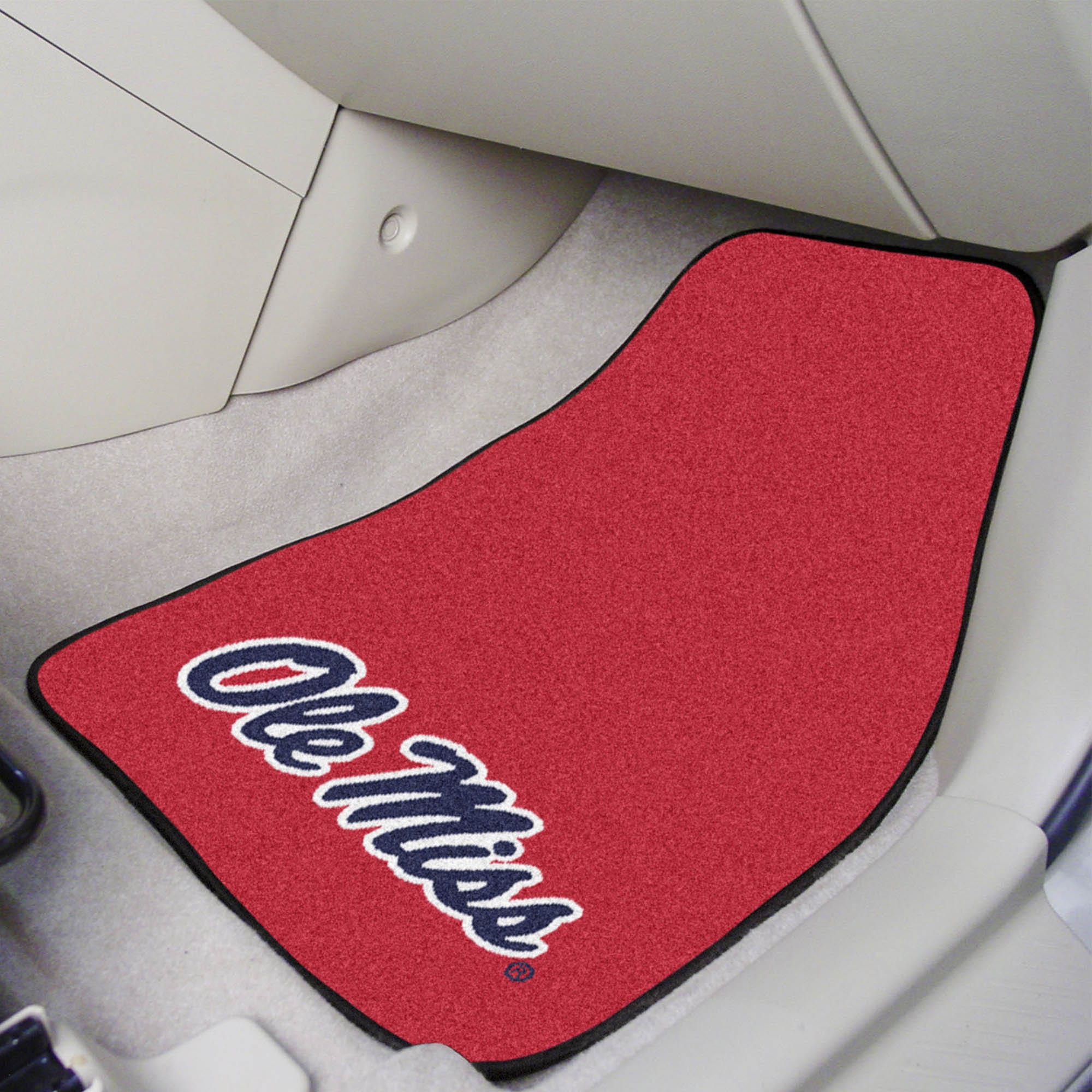 Ole Miss Rebels Front Carpet Car Mat Set - 2 Pieces - Ole Miss