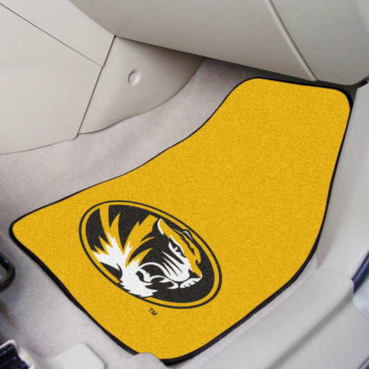 Missouri Tigers Front Carpet Car Mat Set - 2 Pieces