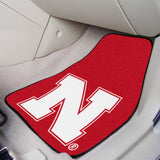 Nebraska Cornhuskers Front Carpet Car Mat Set - 2 Pieces