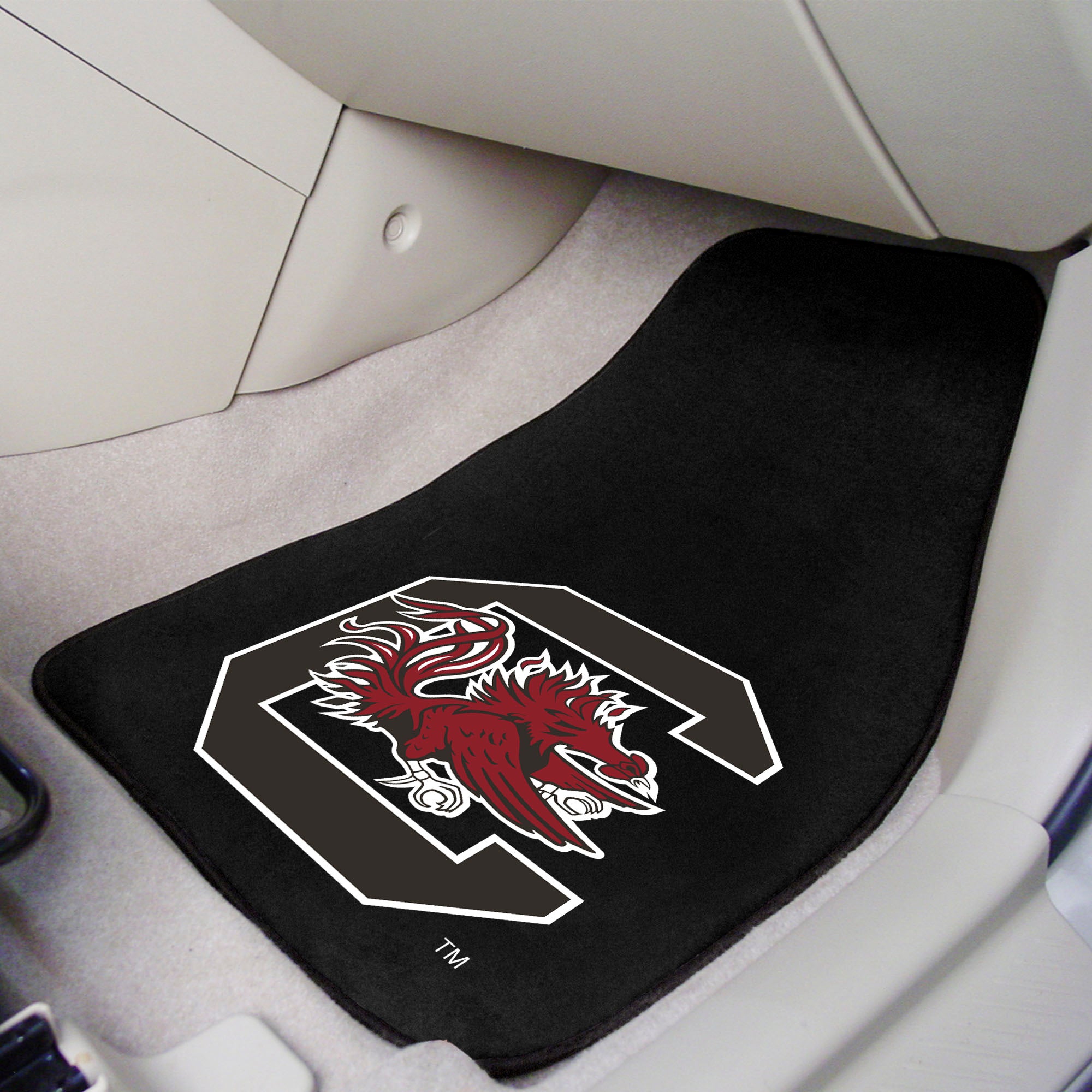 South Carolina Gamecocks Front Carpet Car Mat Set - 2 Pieces