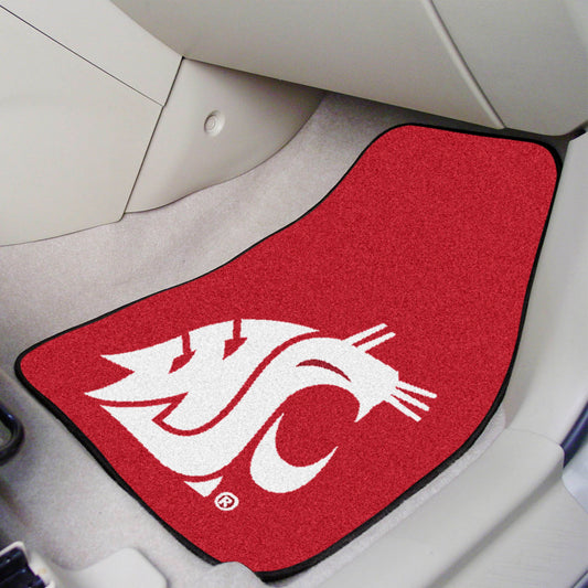 Washington State Cougars Front Carpet Car Mat Set - 2 Pieces