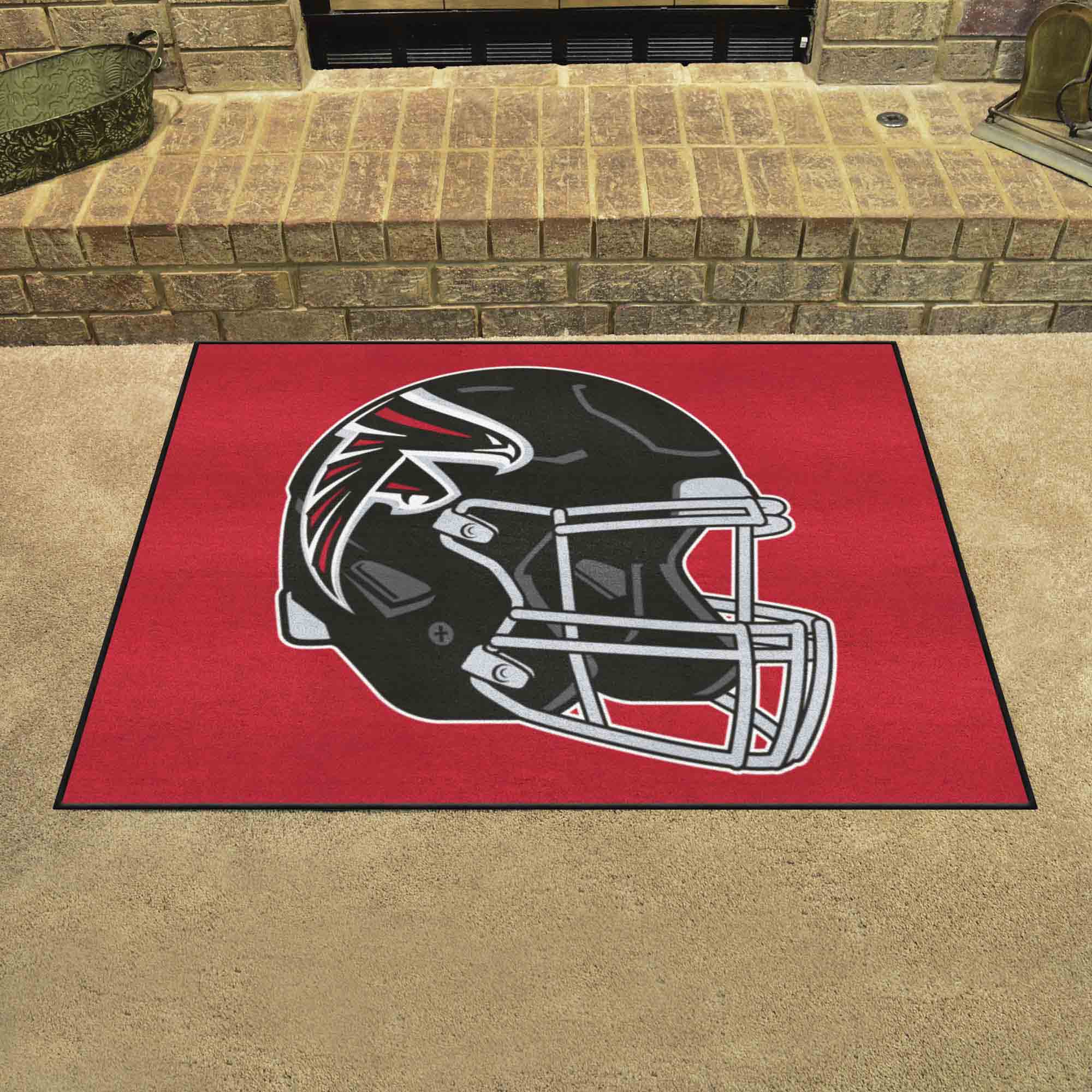 Atlanta Falcons All-Star Rug - 34 in. x 42.5 in., Helmet Logo - Atlanta Falcons