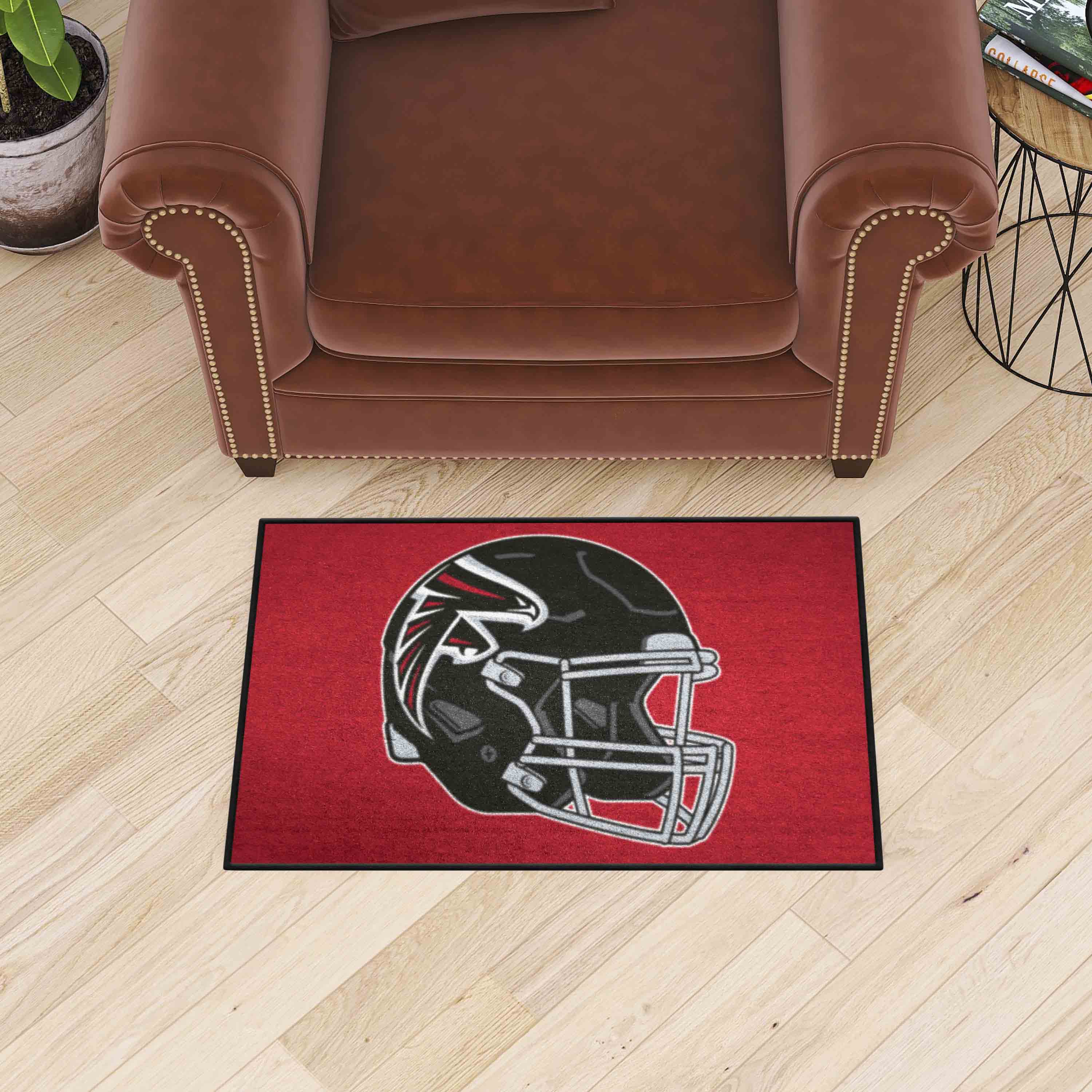 Atlanta Falcons Starter Mat Accent Rug - 19in. x 30in., Helmet Logo - Atlanta Falcons