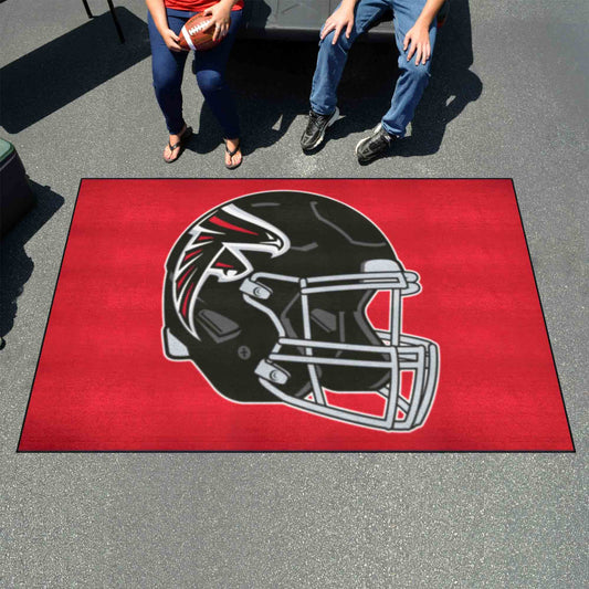 Atlanta Falcons Ulti-Mat Rug - 5ft. x 8ft., Helmet Logo - Atlanta Falcons