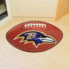 Baltimore Ravens Football Rug - 20.5in. x 32.5in. - Baltimore Ravens