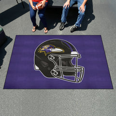 Baltimore Ravens Ulti-Mat Rug - 5ft. x 8ft., Helmet Logo - Baltimore Ravens