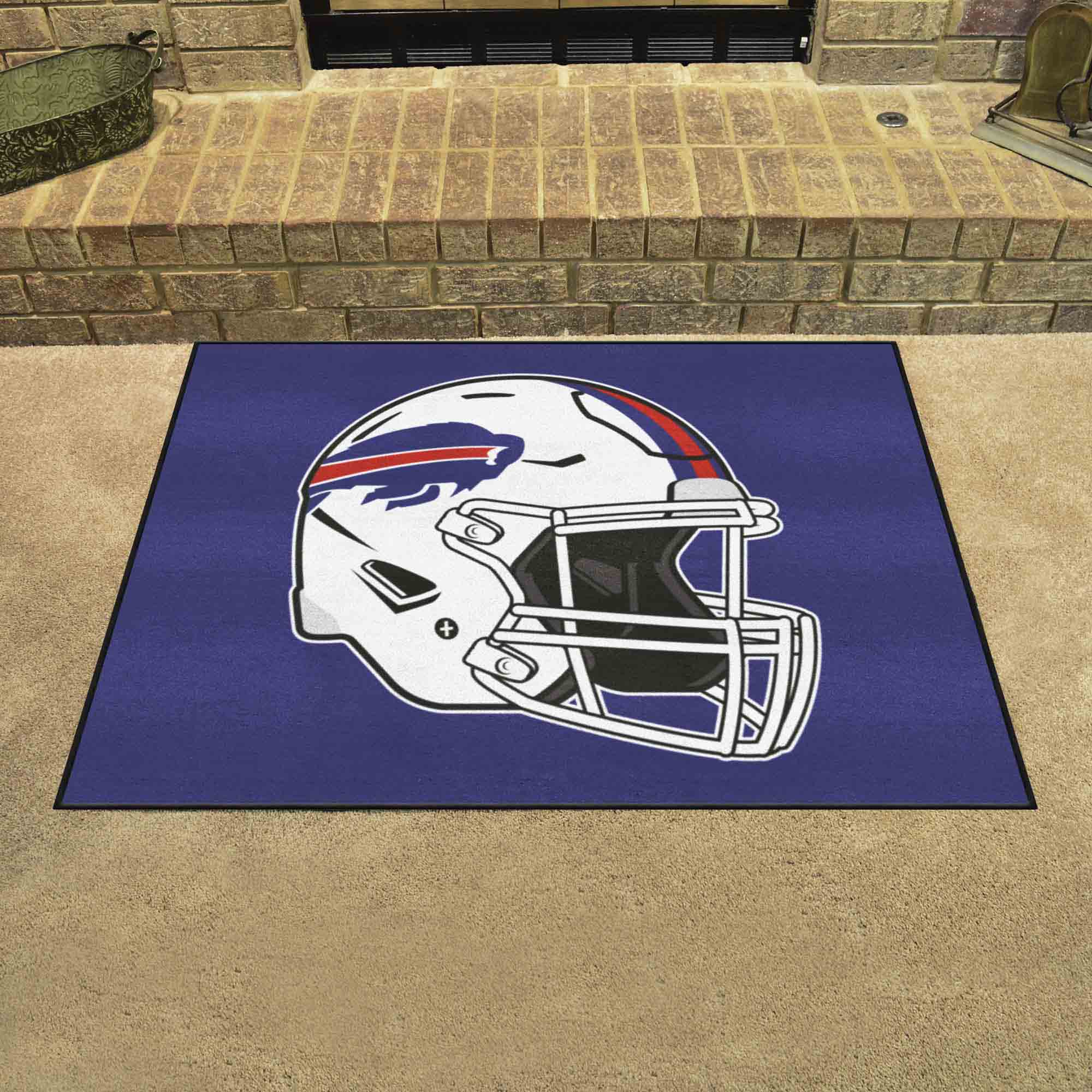 Buffalo Bills All-Star Rug - 34 in. x 42.5 in., Helmet Logo - Buffalo Bills